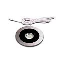 LED Indbygningsspot AR 78-LED, rund, Ø 9cm, med LED-24 stik, CRi >95, blændfri, stiv, 7.5W 3000K 450lm 80°, sort