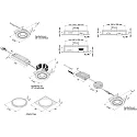 Hera LED Indbygningsspot SR 68-LED, Set (inkl. Transformer), IP44, 230/350/700mA, CRi >90, dæmpbar, 7.5W 3000K 800lm 30°