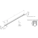 Rotatable, round LED Surface luminaire LED PIPE, Ø1.4cm, 121cm, 30W 3000K