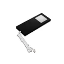 LED Skab armatur LED Slim-Pad F, IP20, homogen overfladelys, med LED-24 forbindelse, 5W 4000K, sort