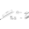 Slank LED Møbler Indbygningslampe Dynamic LED IN-Stick SF, IP44, 83cm, 24V DC, 13.6W 2700-5000K
