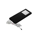 Flad LED Skab armatur Dynamic LED Slim-Pad F, 24V-LED Dynamic, 5W 2700-5000K 285lm 110°, sort