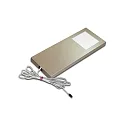 Flad LED Skab armatur Dynamic LED Slim-Pad F, 24V-LED Dynamic, 5W 2700-5000K 285lm 110°, rustfrit stål look