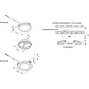 Hera HV LED Overfladelampe FR 68-LED, Inbygning / Overflade montering, IP20, 230V HVLCS, 3W 3000K 200lm 110°, Chrom matt