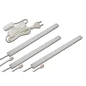 Sæt af 3 Skab armatur LED ADD-ON Mini + LED Transformer LED-24 / 15W, 4.3W 3000K 280lm 110°, anodiseret aluminium