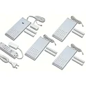 Sæt af 4 LED L-Pad 7.5W 4000K, med IR-dæmper + LED Transformer 24/15W/30W, hvid