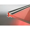 Hera LED Glaskantprofil, ensidig / dobbeltsidet til Glasruder med tykkelse 0.3-1.3cm, 76cm
