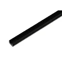 LED Indfræset profil A 24mm til dækningsprofil 15mm, til asymmetrisk belysning, længde 100cm, sort