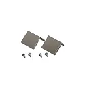 cover set of 2, stainless steel, lacquered