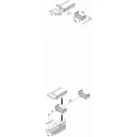 recessed profile, black
