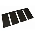 holder INTERO-LINE - SLICED GLASS HOLDER  3-fold, mekanisk, aftagelig, sort mat