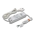Transformer LED 24/ 30W tilslutningskabel 200cm, med Eurostik med Tilslutningsledning 100cm