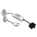 Transformer LED 350/9W tilslutningskabel 200cm, med Eurostik, 9-foldet distributør + 8 kortslutning stik