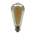 Heitronic LED Lyskilde Vintage Filament E27, 4W, varm hvid, ST64