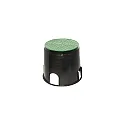 Heitronic Gulvindbygningsboks Ø top 25cm, Ø nedenfor 31,5cm, med 4 udgange