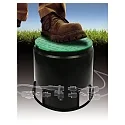 HEITRONIC Heitronic Floor installation box Ø top 16,8cm, Ø below 20cm, with 2 outputs open and 2 outputs to open later