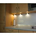 HEITRONIC LED Underbygningenspot GENUA sæt med 3, 3x2W, 120°, 3000K, 270lm, IP20, ikke dæmpbar, rustfrit stål