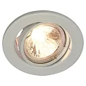 Heitronic Recessed spot max. 50W with aluminum reflector, swiveling, white