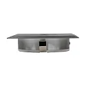 HEITRONIC LED Recessed spot AUSTIN, brushed aluminum, 6W, warm white, square