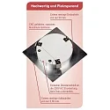 HEITRONIC LED Recessed spot AUSTIN, brushed aluminum, 6W, warm white, square