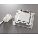 HEITRONIC LED Indbygningslampe NIZZA Panel, IP20, FIRKANTET, 10.7cm, 3.5W 2700K 95lm 120°, sølv