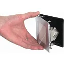 HEITRONIC LED Indbygningslampe NIZZA Panel, IP20, FIRKANTET, 10.7cm, 3.5W 2700K 95lm 120°, sølv