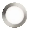HEITRONIC LED Indbygningsdownlight AURORA med lys ring, IP44, Ø 8cm, 6W 3000K 450lm, sølv