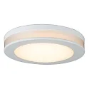 LED Indbygningsdownlight AURORA med lys ring, IP44, Ø 8cm, 6W 3000K 450lm, hvid