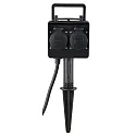 HEITRONIC 4-vejs power distributør DUBAI med 1,5m tilslutningskabel og stik