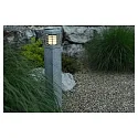 Udendørs Standerlampe LA MER, E27 maks. 20W, granit / rustfrit stål, seewasserbeständig, 70cm