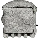 Energidistributør PIEDRA, 4-fold, med radio fjernbetjening, 250V/10A, 1200W, IP44, grå