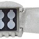 Heitronic Power distributor PIEDRA 4-fold, basic version