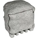 Energidistributør PIEDRA, 4-fold, med direkte forbindelse, 250V/16A, maks. 3680A, IP44, grå