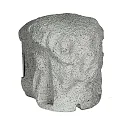 HEITRONIC Energidistributør PIEDRA, 4-fold, med direkte forbindelse, 250V/16A, maks. 3680A, IP44, grå