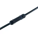 HEITRONIC Kabelstik, 3 poler, 115x26,5mm, IP68, sort