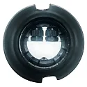 HEITRONIC LED Gulv Indbygningsspot MESSINA, rund, 90°, 9W, 3000K, 500lm, IP67, sølv