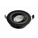 Indbygningsspot DL7801, RUND, GU10 & GU5.3, LED maks. 8W, IP20, drejelig, sort