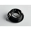 HEITRONIC Indbygningsspot DL7801, RUND, GU10 & GU5.3, LED maks. 8W, IP20, drejelig, sort
