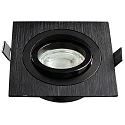 Indbygningsspot DL7801, FIRKANTET, GU10 & GU5.3, LED maks. 8W, IP20, drejelig, sort