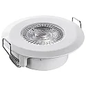 HEITRONIC LED Indbygningsspot DL7202, Ø82mm, 38°, 5W, 3000K, 380lm, IP44, hvid
