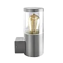 Væglampe NAXOS Udendørs lampe, E27, IP44, rustfrit stål