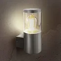HEITRONIC Væglampe NAXOS Udendørs lampe, E27, IP44, rustfrit stål