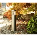 HEITRONIC Standerlampe NAXOS, 49cm, E27, IP44, rustfrit stål