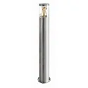 Standerlampe NAXOS, 79cm, E27, IP44, rustfrit stål