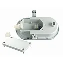 HEITRONIC LED Wall / Ceiling luminaire BODRUM, oval, 10W, 4000K, 700lm, light gray