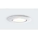 HEITRONIC LED Indbygningsspot DL8002 rund drejelig 38° hvid 8,5W 720lm IP65 2700K + 4000K dæmpbar