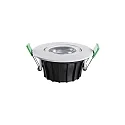 HEITRONIC LED Indbygningsspot DL8002 rund drejelig 38° hvid 8,5W 720lm IP65 2700K + 4000K dæmpbar