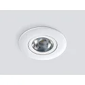 HEITRONIC LED Indbygningsspot DL8002 rund drejelig 38° hvid 8,5W 720lm IP65 2700K + 4000K dæmpbar