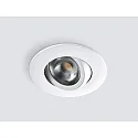 HEITRONIC LED Indbygningsspot DL8002 rund drejelig 38° hvid 8,5W 720lm IP65 2700K + 4000K dæmpbar