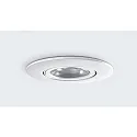 HEITRONIC LED Indbygningsspot DL8002 rund drejelig 38° hvid 8,5W 720lm IP65 2700K + 4000K dæmpbar